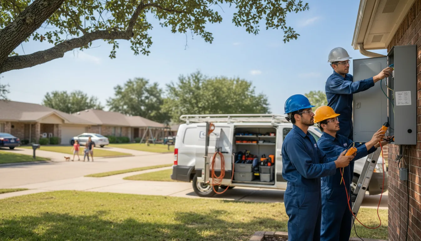 Certified electrician providing emergency electrical services in Elgin, IA